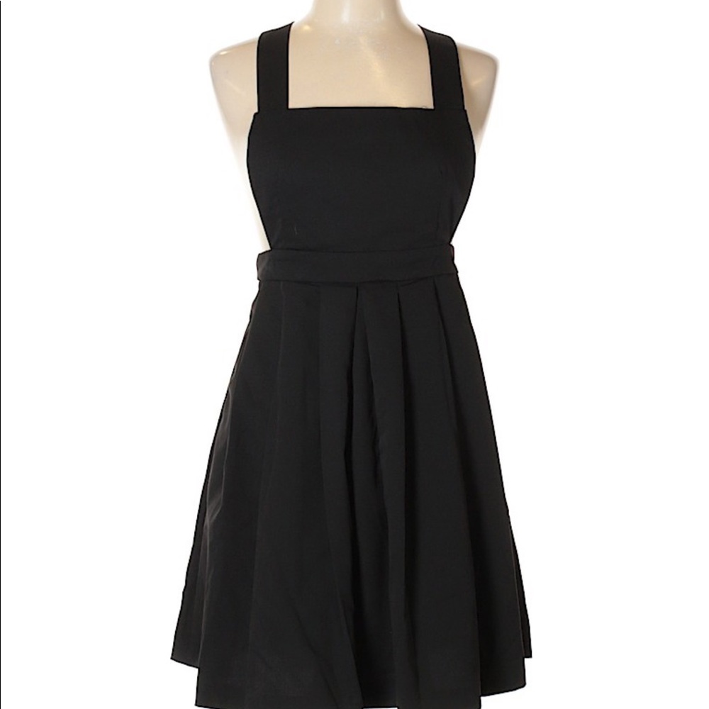 Black Pinafore Dress